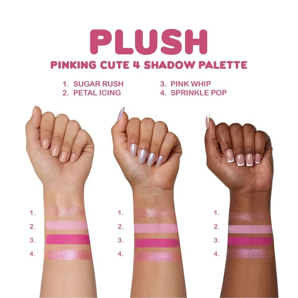 Beauty Creations PLUSH-Paleta Llavero 4 Tonos