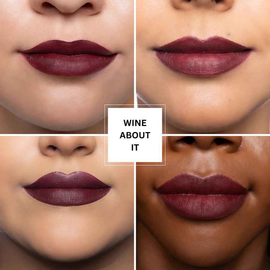 🍷 Beauty Creations Wooden Lip Pencil Set – Tonos Wine