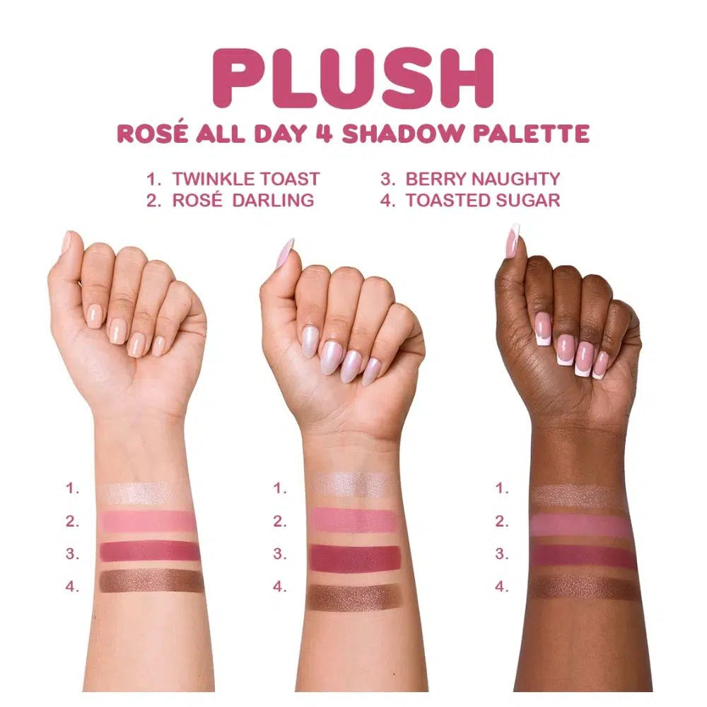 Beauty Creations PLUSH-Paleta Llavero 4 Tonos