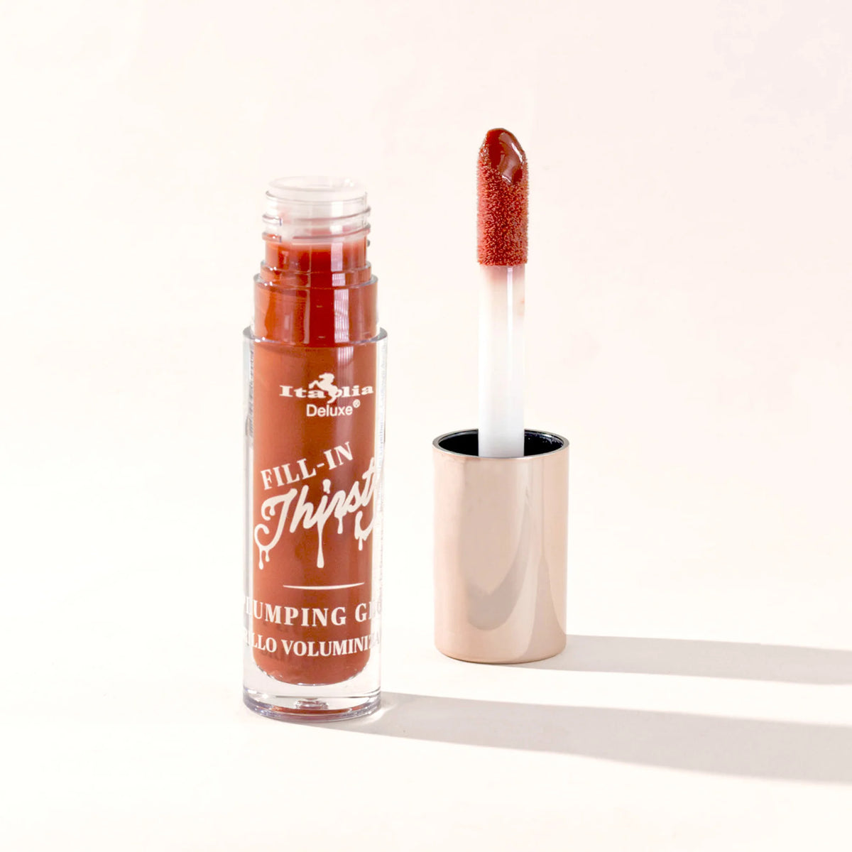 Italia Deluxe-Lip Gloss Plumping con color
