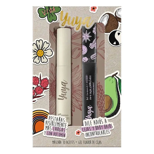 Set Máscara de Pestañas Yuya + Delineador de Cejas Negro