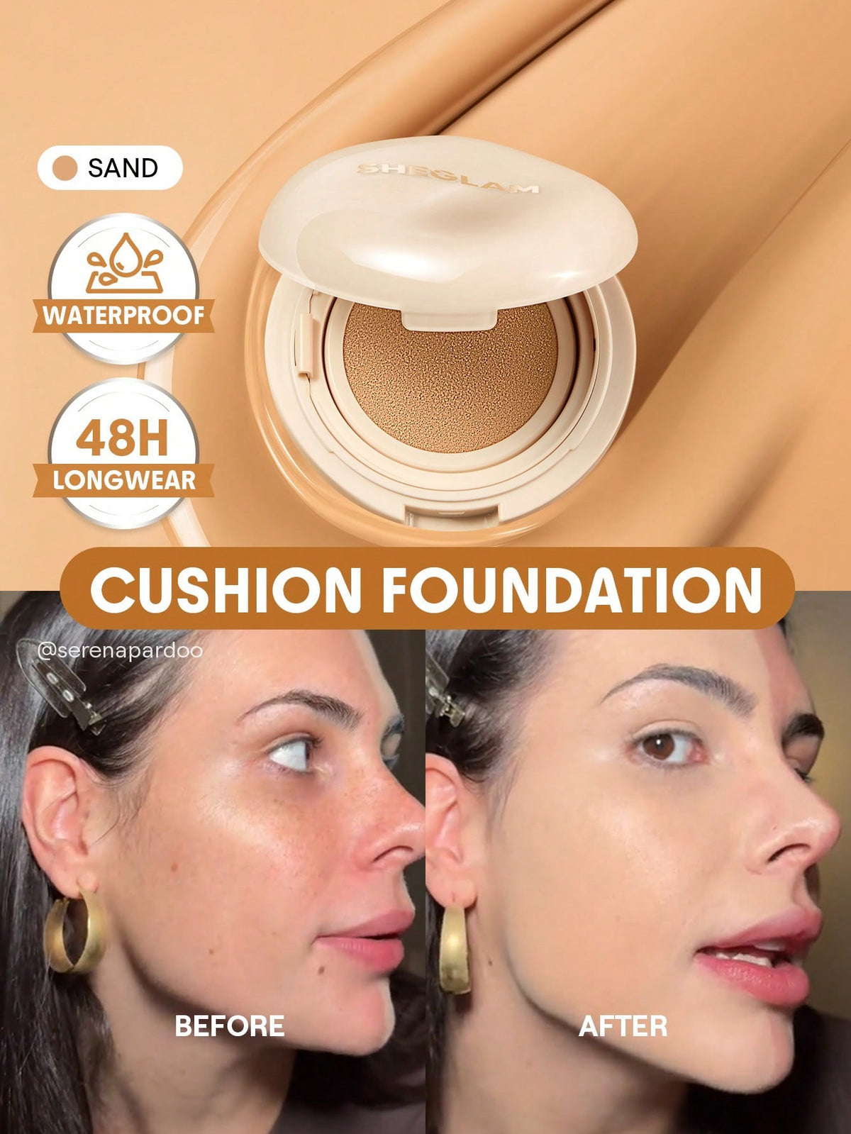 ✨ Base Cushion SHEGLAM (Lock & Go)