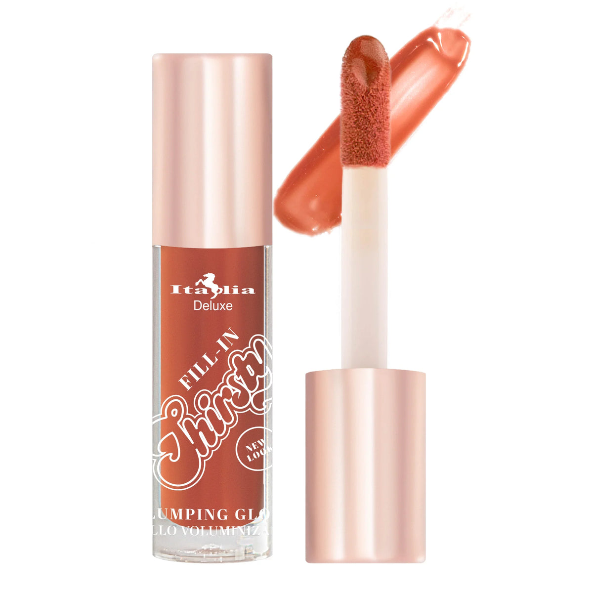 Italia Deluxe-Lip Gloss Plumping con color
