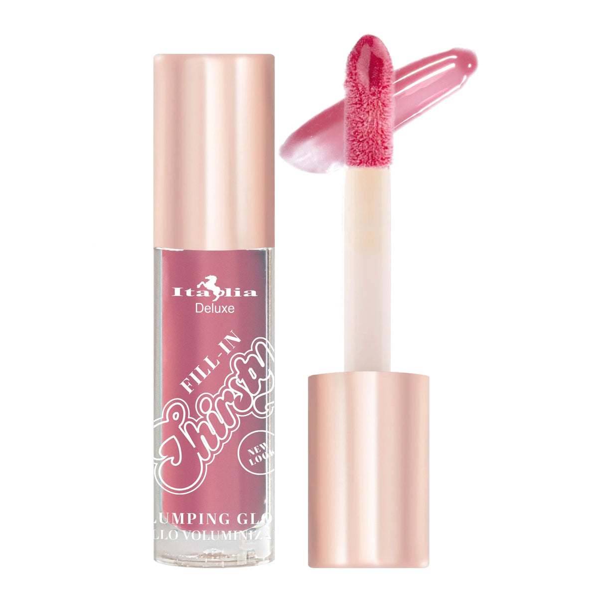 Italia Deluxe-Lip Gloss Plumping con color