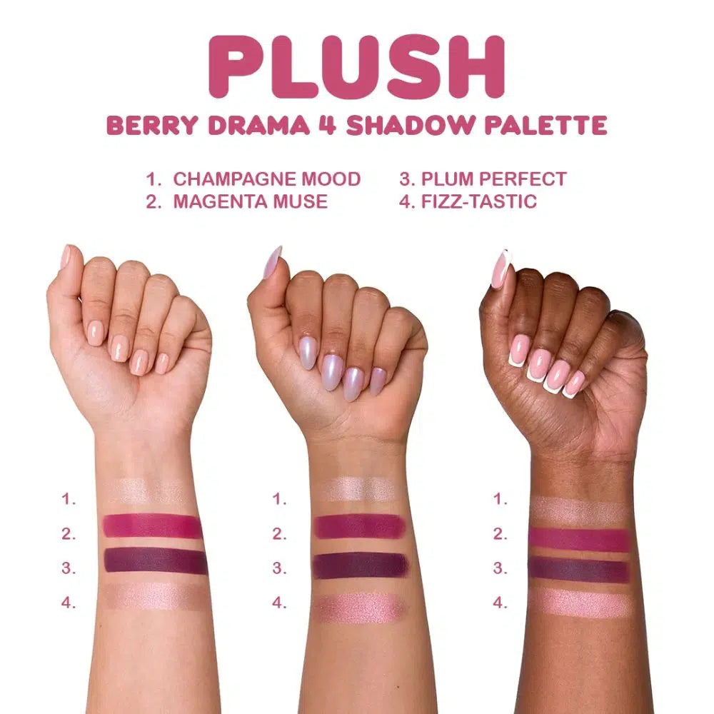 Beauty Creations PLUSH-Paleta Llavero 4 Tonos
