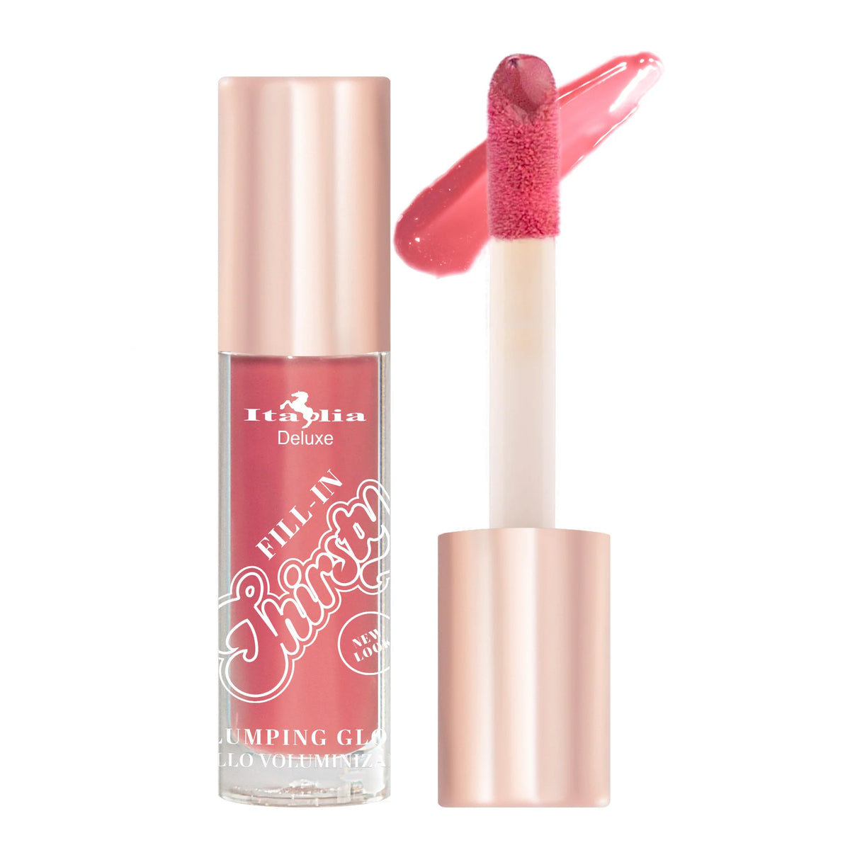 Italia Deluxe-Lip Gloss Plumping con color