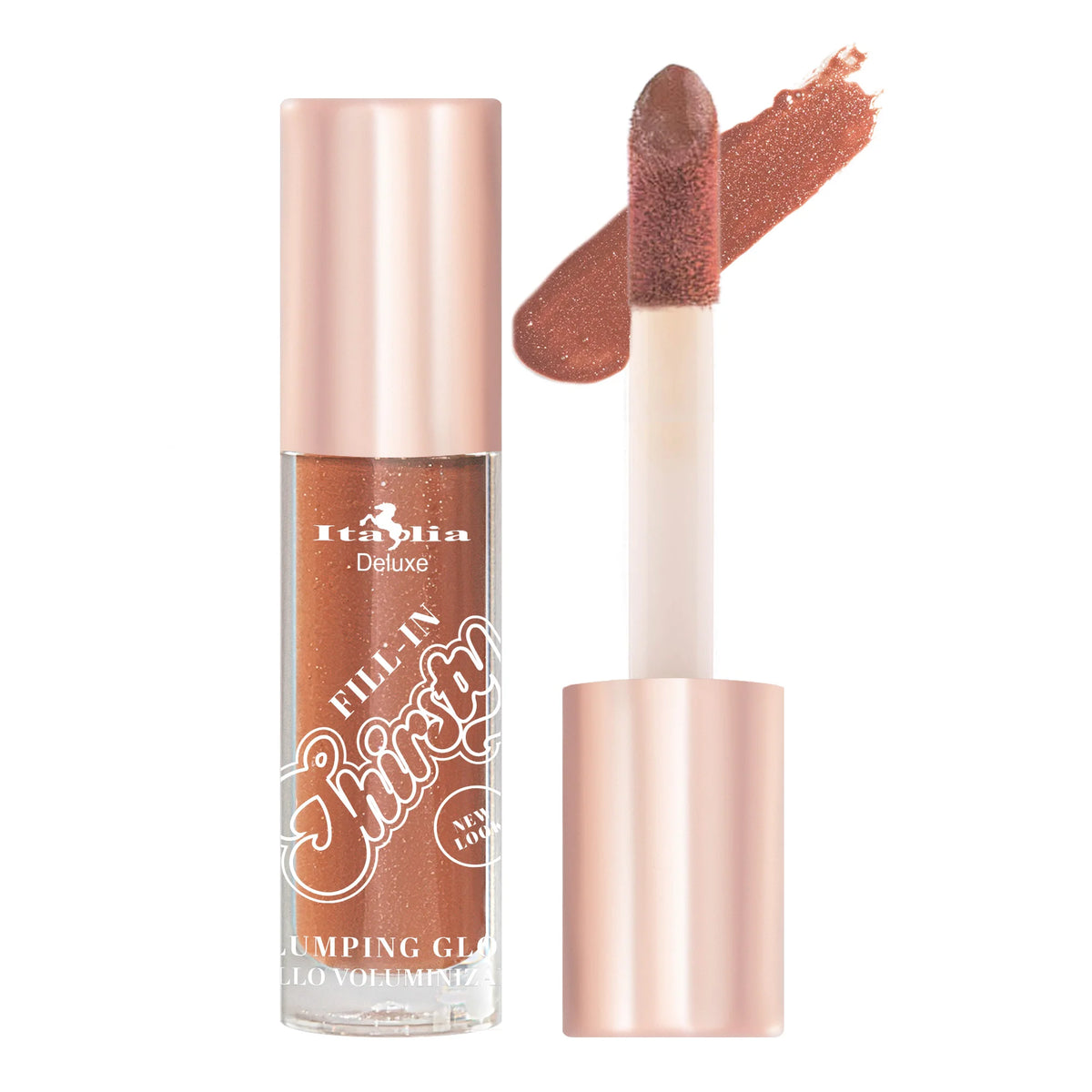Italia Deluxe-Lip Gloss Plumping con color