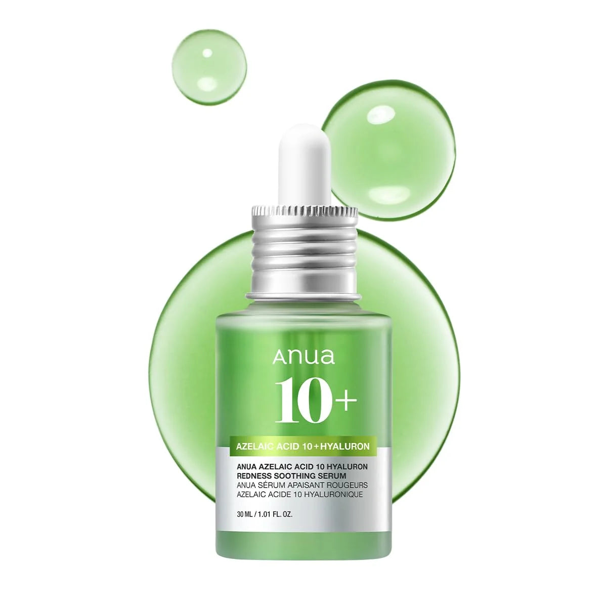 ANUA Azelaic Acid 10% + Hyaluron — Sérum Calmante para Rojeces