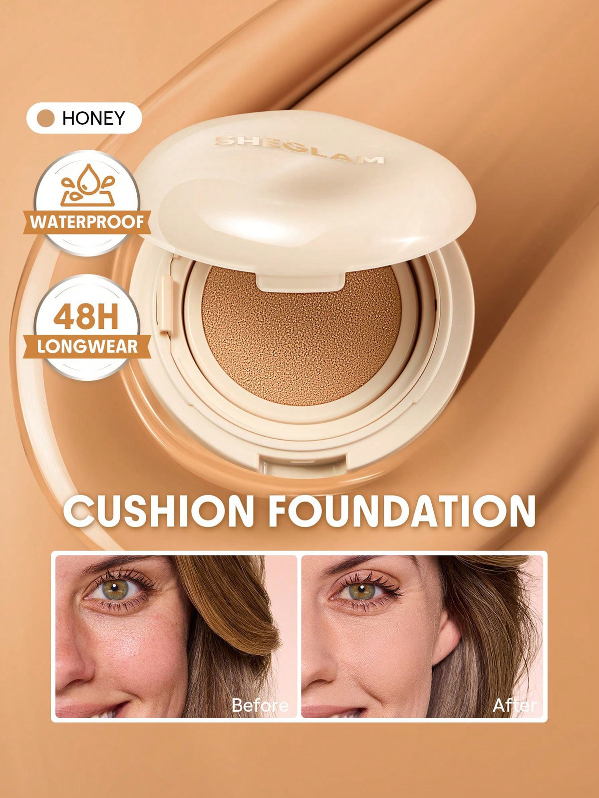 ✨ Base Cushion SHEGLAM (Lock & Go)