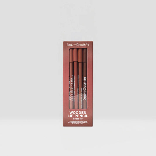 🤎 Beauty Creations Wooden Lip Pencil Set – Tonos Nude