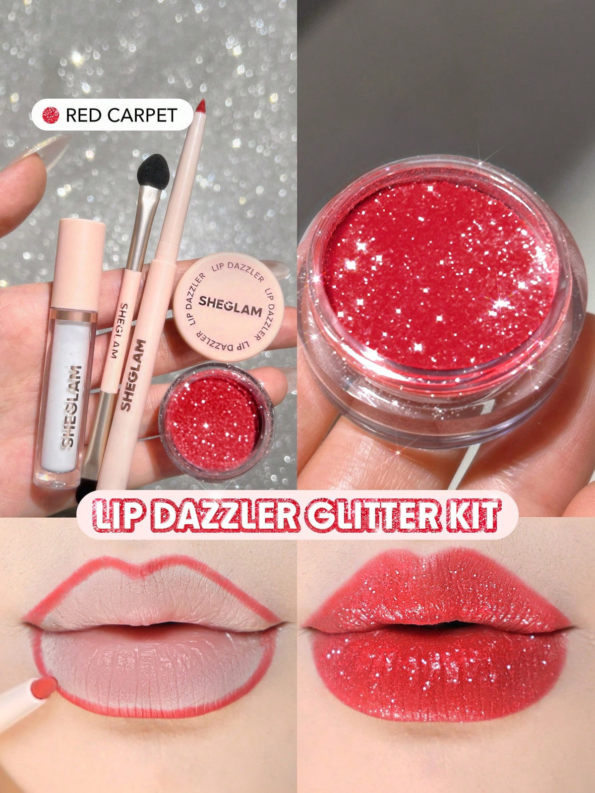Sheglam Lip Dazzler Glitter Kit ✨