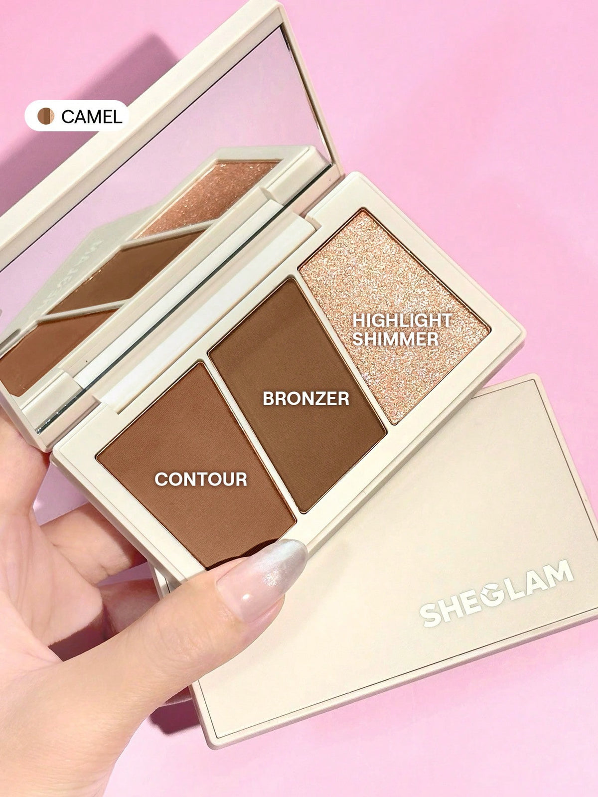 Sheglam-Paleta de 3 en 1, contorno, bronceador e iluminador