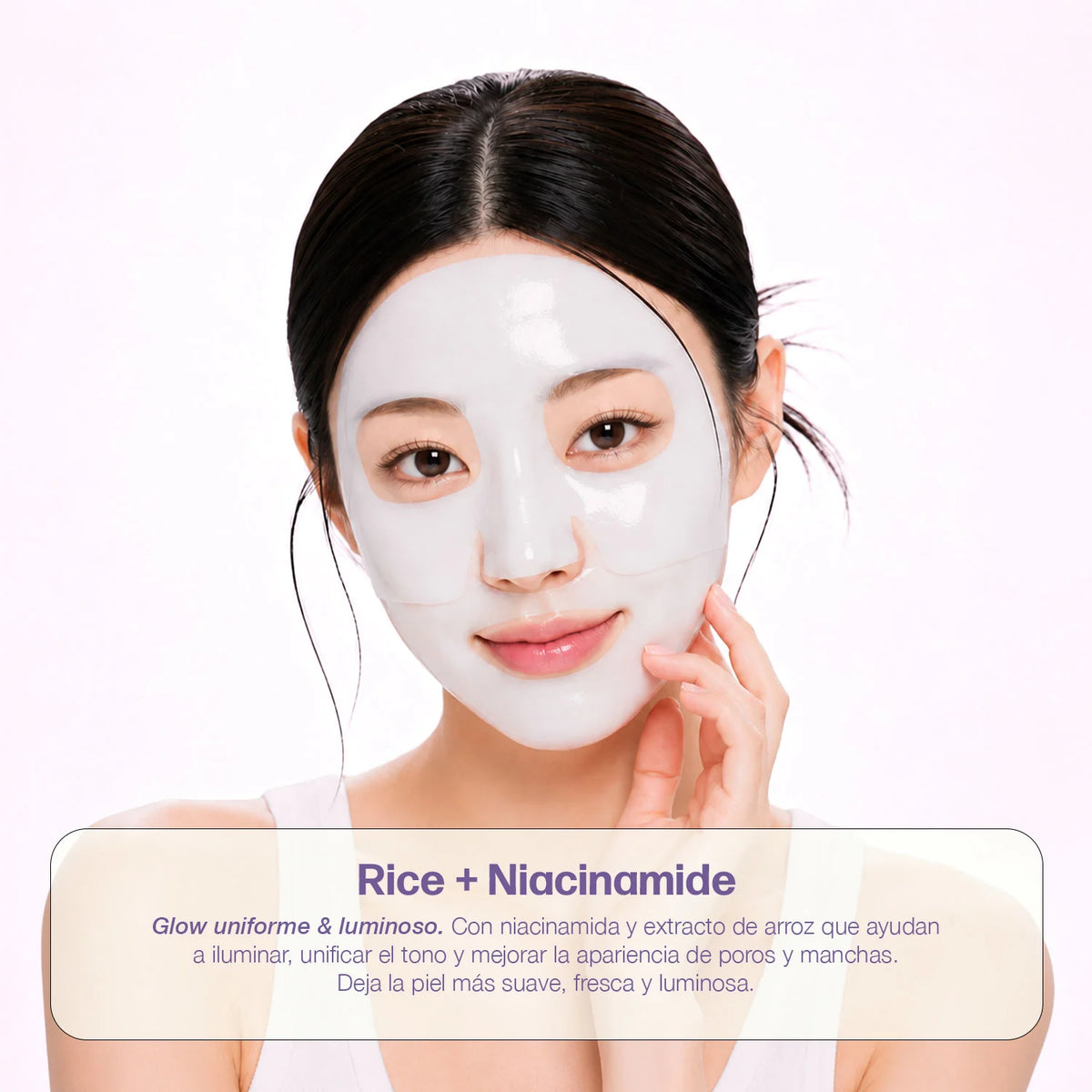 Hayan K Beauty-Mascarilla facial de hidrogel Rice + Niacinamide