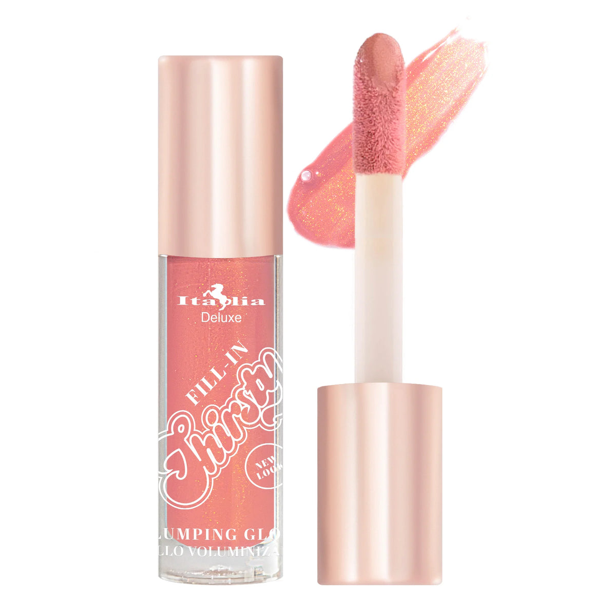 Italia Deluxe-Lip Gloss Plumping con color