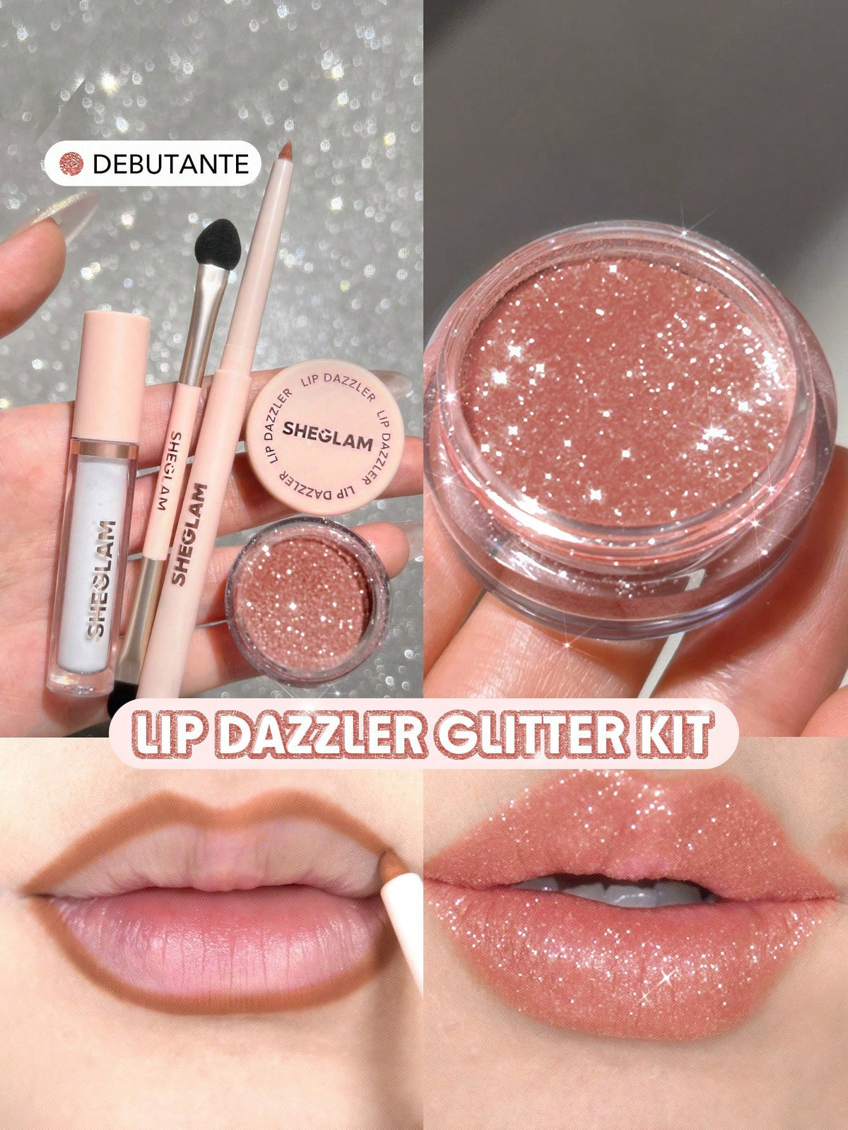 Sheglam Lip Dazzler Glitter Kit ✨