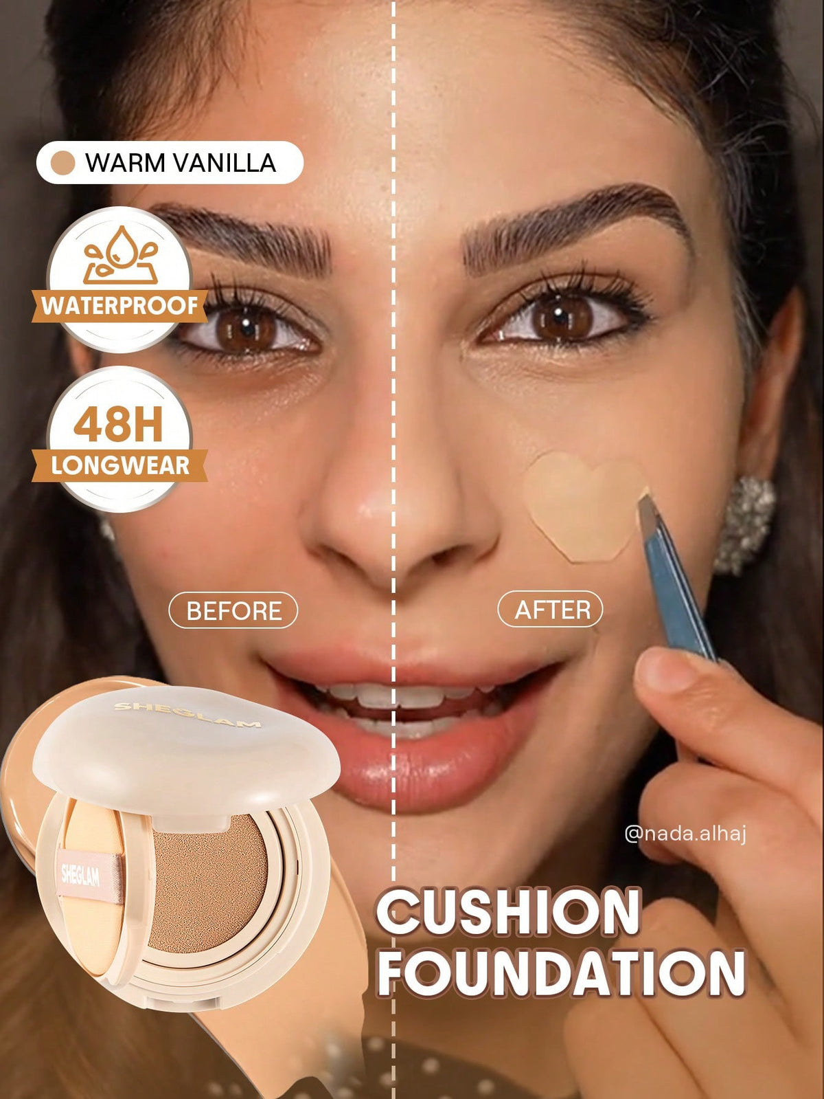 ✨ Base Cushion SHEGLAM (Lock & Go)