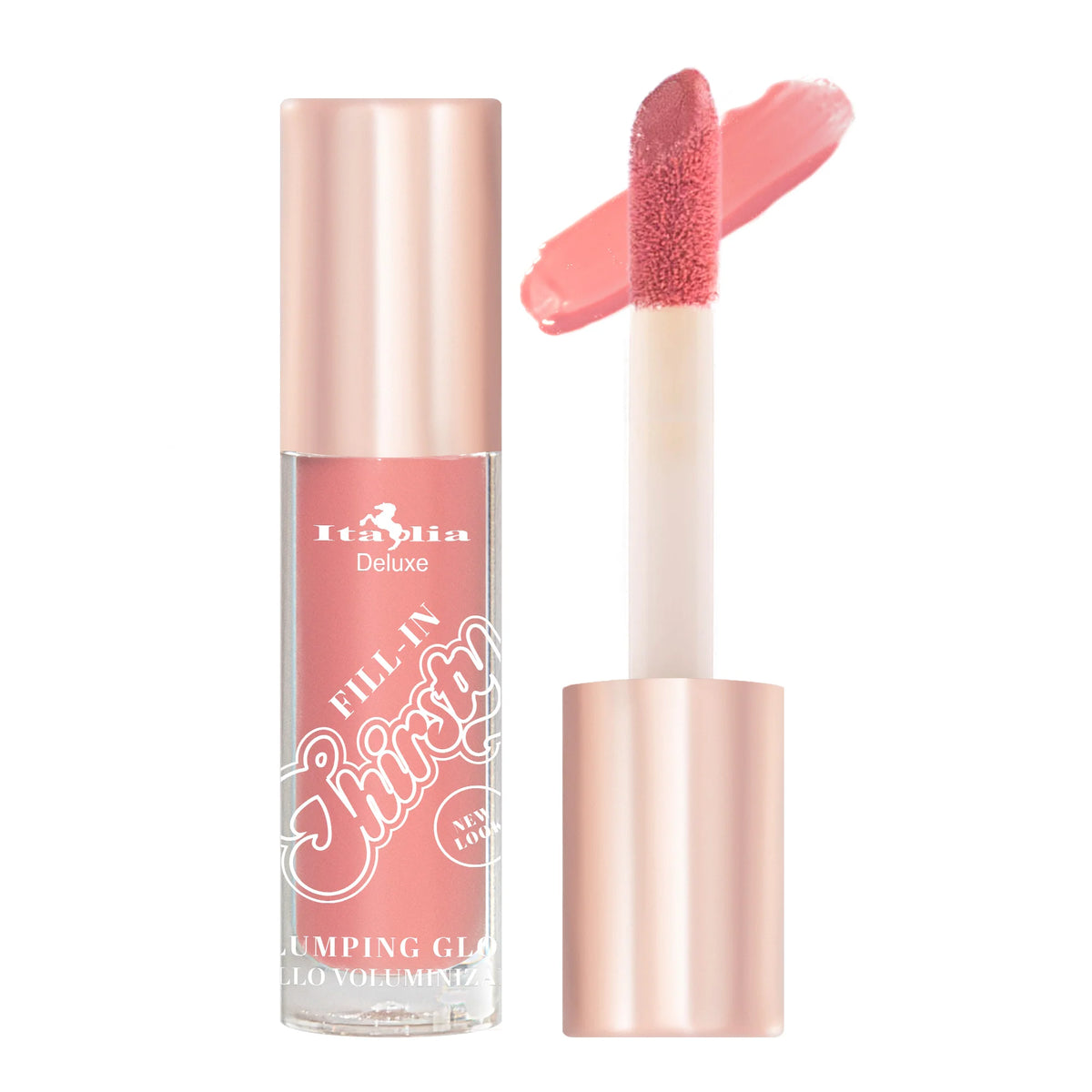 Italia Deluxe-Lip Gloss Plumping con color