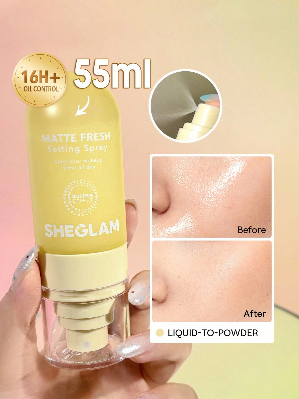 Sheglam Fijador Mate Fresco Amarillo