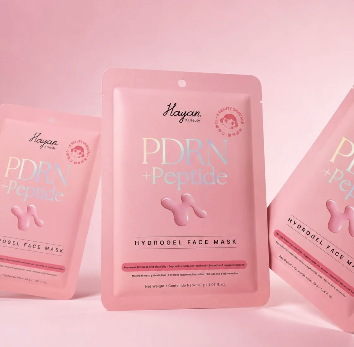 Hayan K Beauty-Mascarilla facial de hidrogel PDRN+Peptide