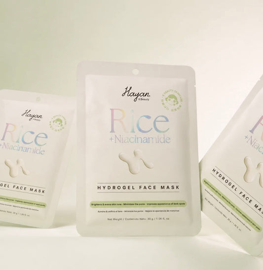 Hayan K Beauty-Mascarilla facial de hidrogel Rice + Niacinamide