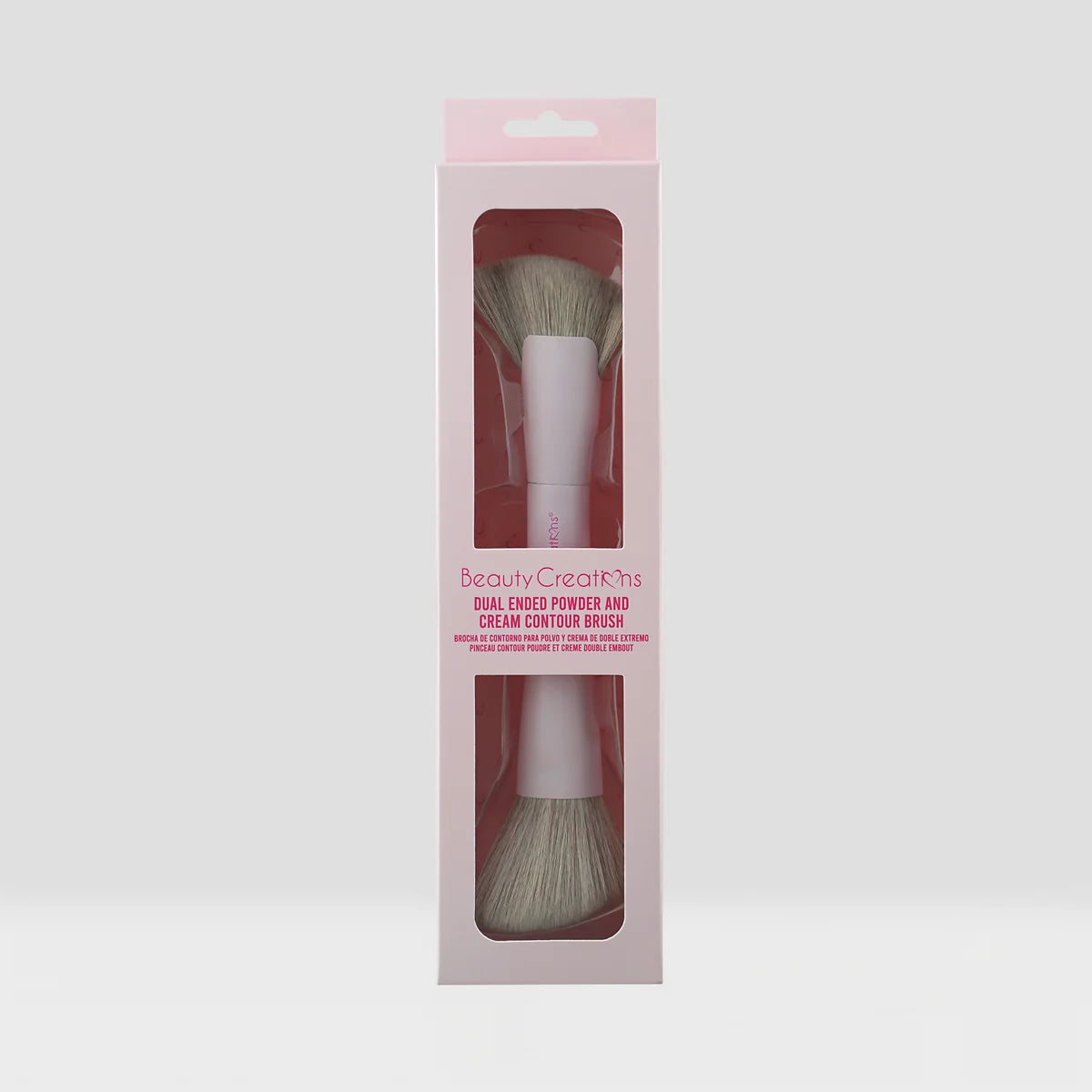 Beauty Creations-Brocha de doble fin, Crema y Polvo-Contorno