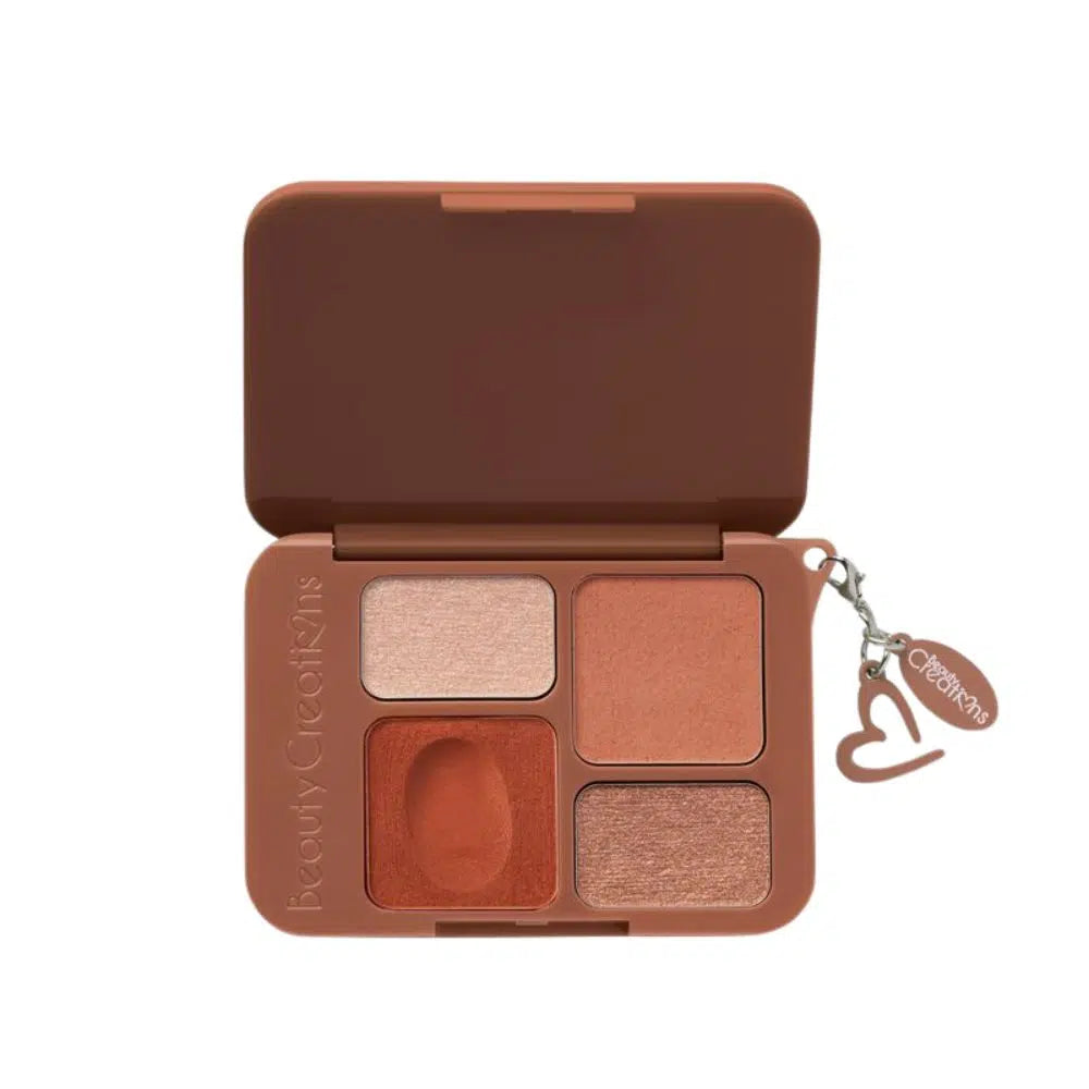 Beauty Creations PLUSH-Paleta Llavero 4 Tonos