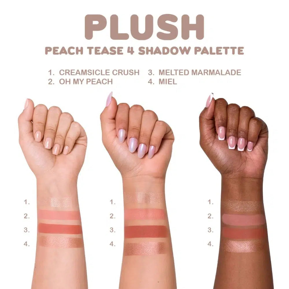 Beauty Creations PLUSH-Paleta Llavero 4 Tonos